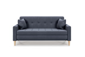 Прямой диван Этро люкс с опорой №5 (спальное 140 см) Amigo Navy Вид спереди