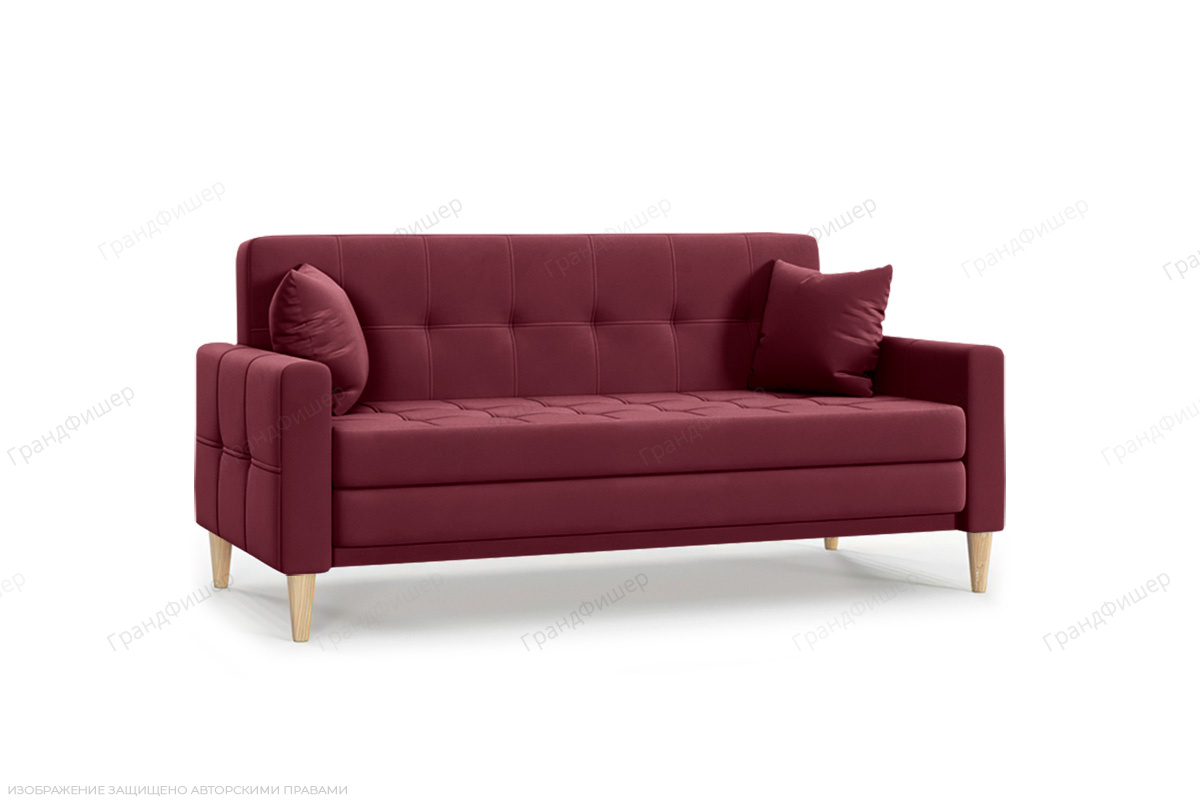 Прямой диван Этро люкс с опорой №5 (спальное 140 см) Энерджи Лайт 810/17 Вид по диагонали