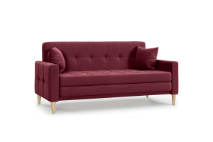 Прямой диван Этро люкс с опорой №5 (спальное 140 см) Энерджи Лайт 810/17 Вид по диагонали