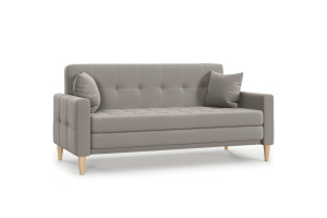 Прямой диван Этро люкс с опорой №5 (спальное 140 см) Энерджи Лайт 810/16 Вид по диагонали