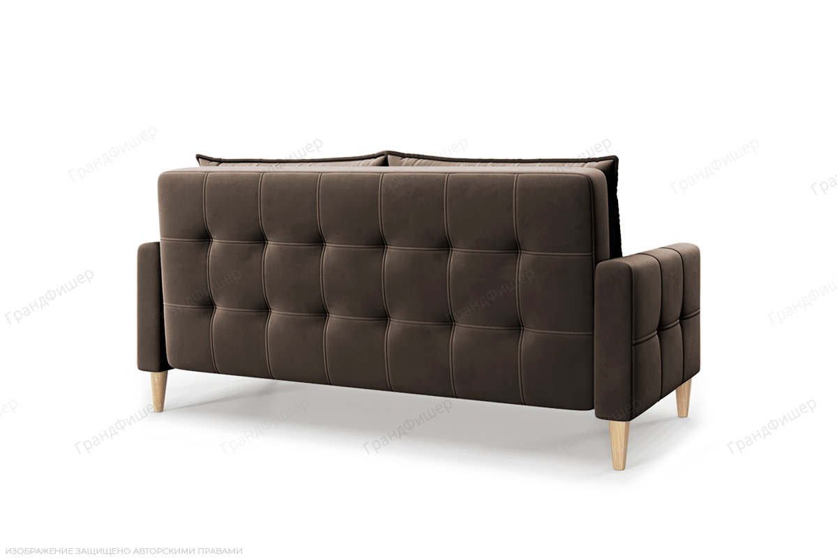 Прямой диван Этро люкс с опорой №5 (спальное 140 см) Энерджи Лайт 810/7 Вид сзади