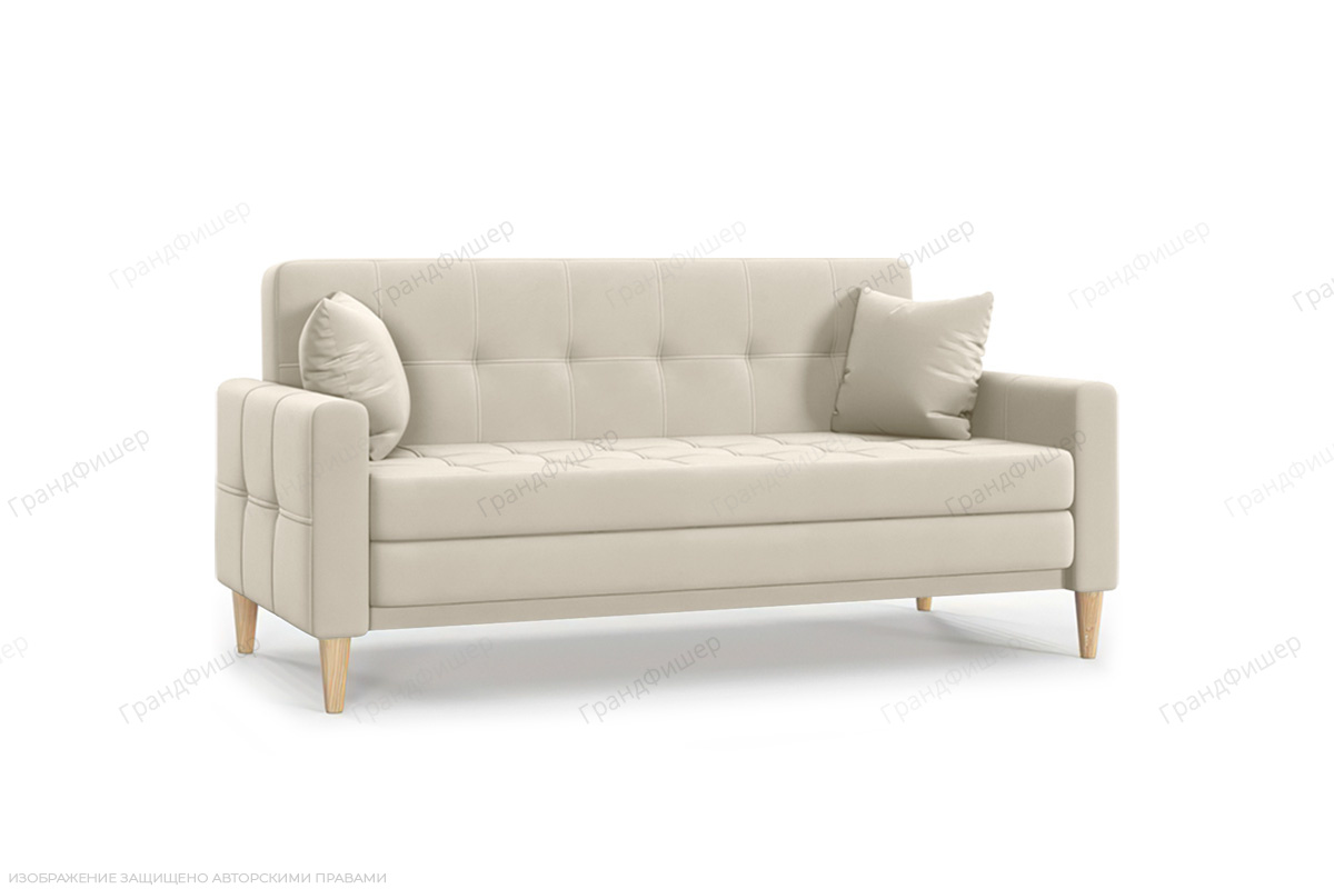 Прямой диван Этро люкс с опорой №5 (спальное 140 см) Энерджи Лайт 810/2 Вид по диагонали