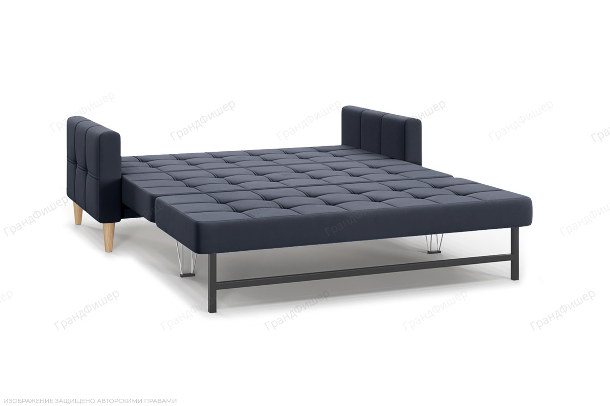Прямой диван Этро люкс с опорой №5 (спальное 140 см) Amigo Navy Спальное место