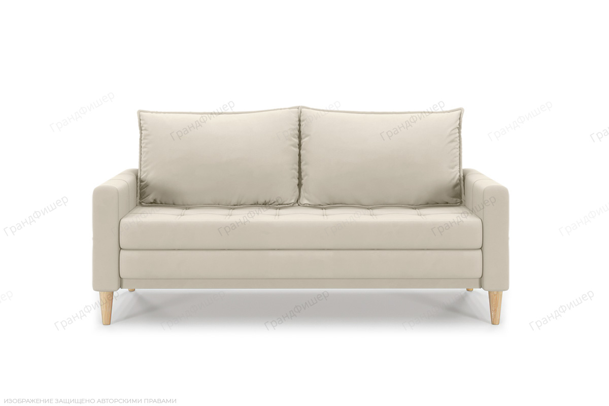 Прямой диван Этро люкс с опорой №5 (спальное 140 см) Энерджи Лайт 810/2 Вид спереди