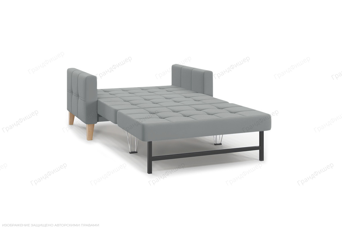 Прямой диван Этро люкс с опорой №3 Zara Steel 52 Спальное место