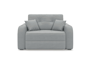 Прямой диван Каймак мини (140 см) Zara Steel 52 Вид спереди