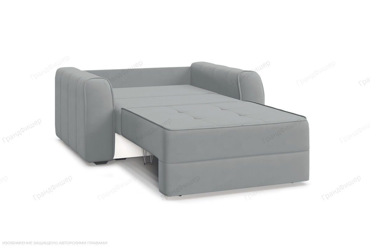 Прямой диван Каймак мини (140 см) Zara Steel 52 Спальное место