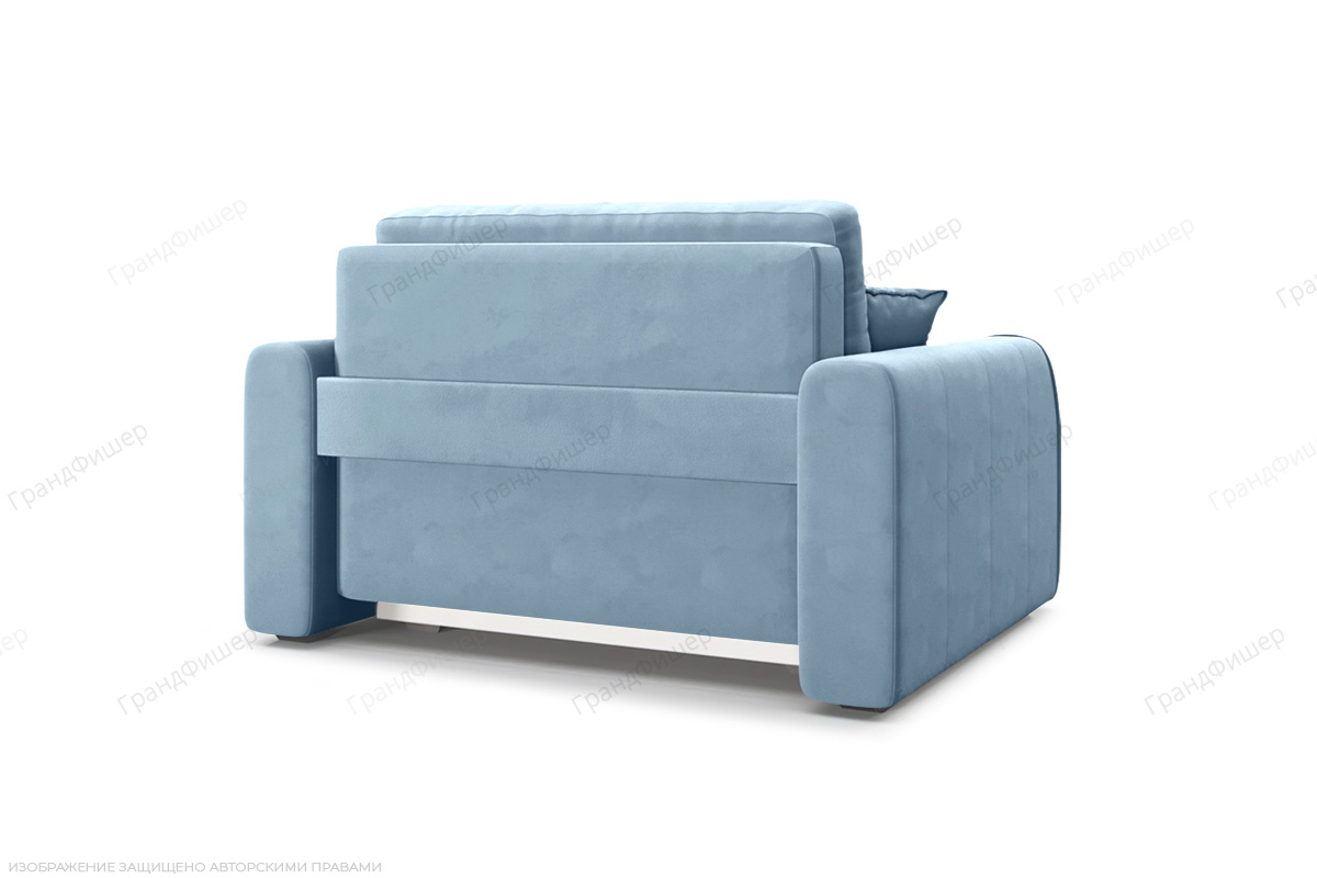 Прямой диван Каймак мини (140 см) Amigo Blue Вид сзади