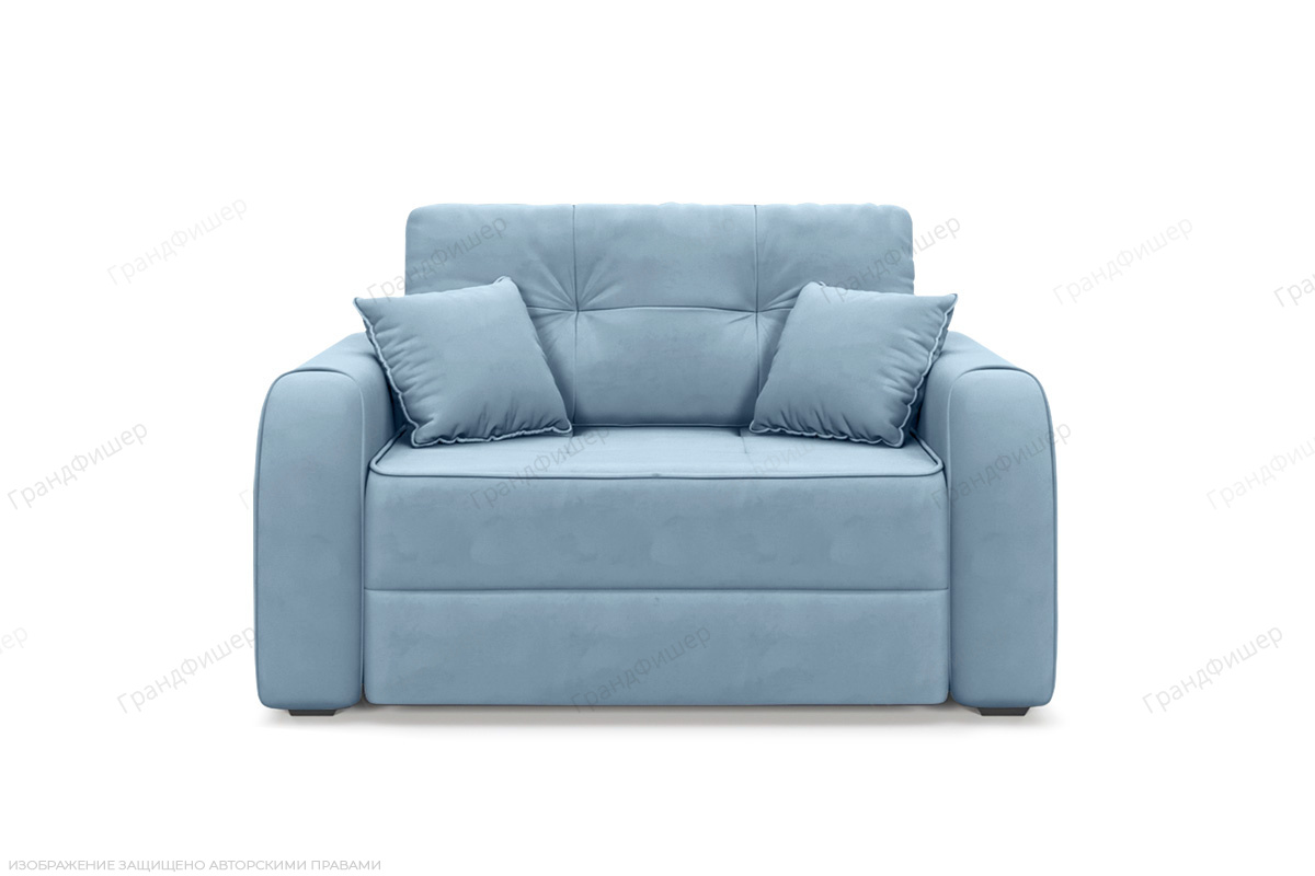 Прямой диван Каймак мини (140 см) Amigo Blue Вид спереди