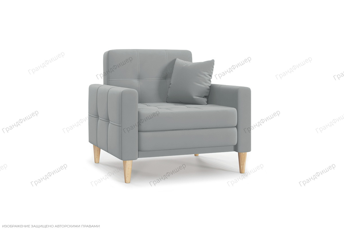 Кресло Этро люкс с опорой №5 Zara Steel 52 Вид по диагонали