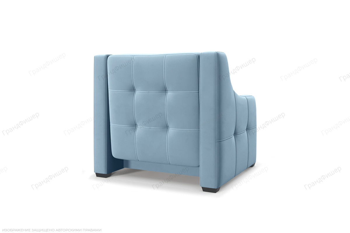 Неглубокий диван Сохо Amigo Blue Вид сзади