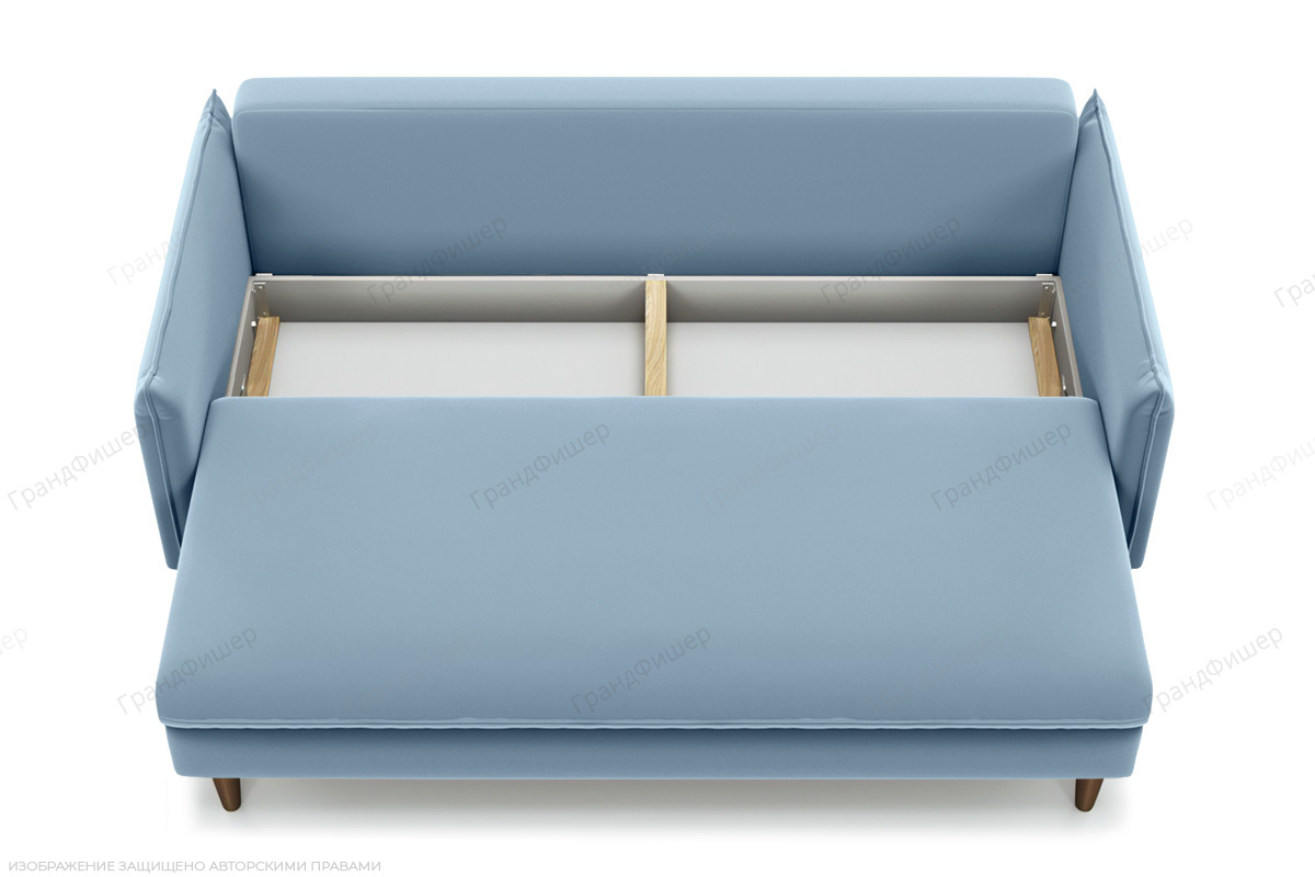 Прямой диван Порту-2 Amigo Blue Ящик для белья