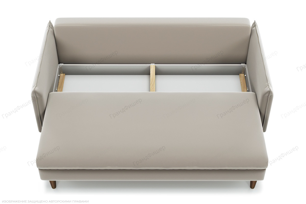 Прямой диван Порту-2 Zara sand 4/2 Ящик для белья