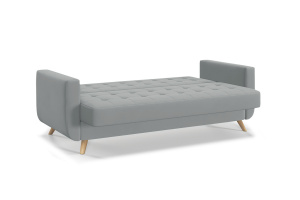 Прямой диван Оскар-2 с опорой №12 Zara Steel 52 Спальное место