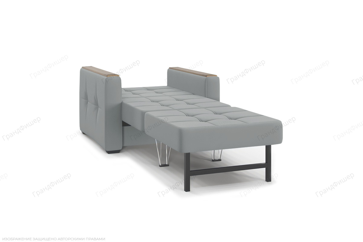 Кресло Этро люкс c накладками Zara Steel 52 Спальное место