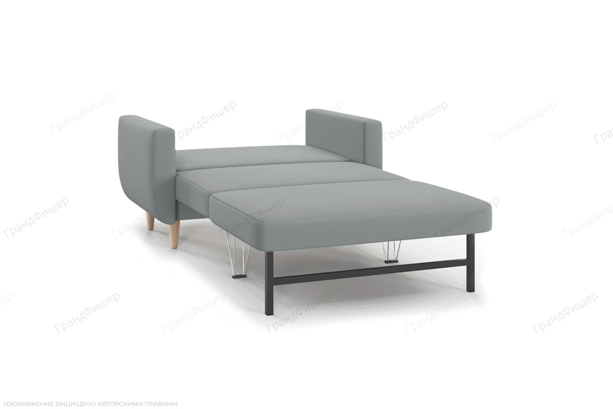 Прямой диван Шуга опора №5 Zara Steel 52 Спальное место