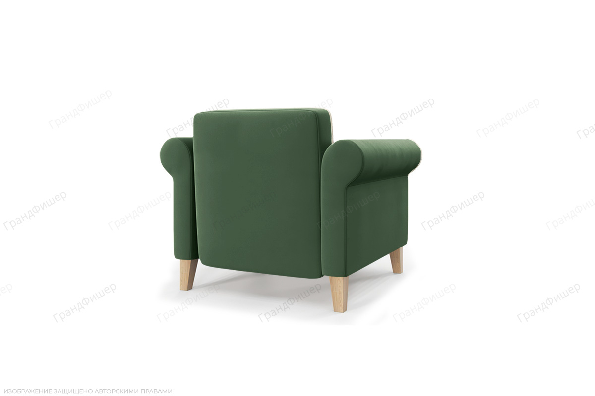 Неглубокий диван Китч опора №3 Amigo Green Вид сзади