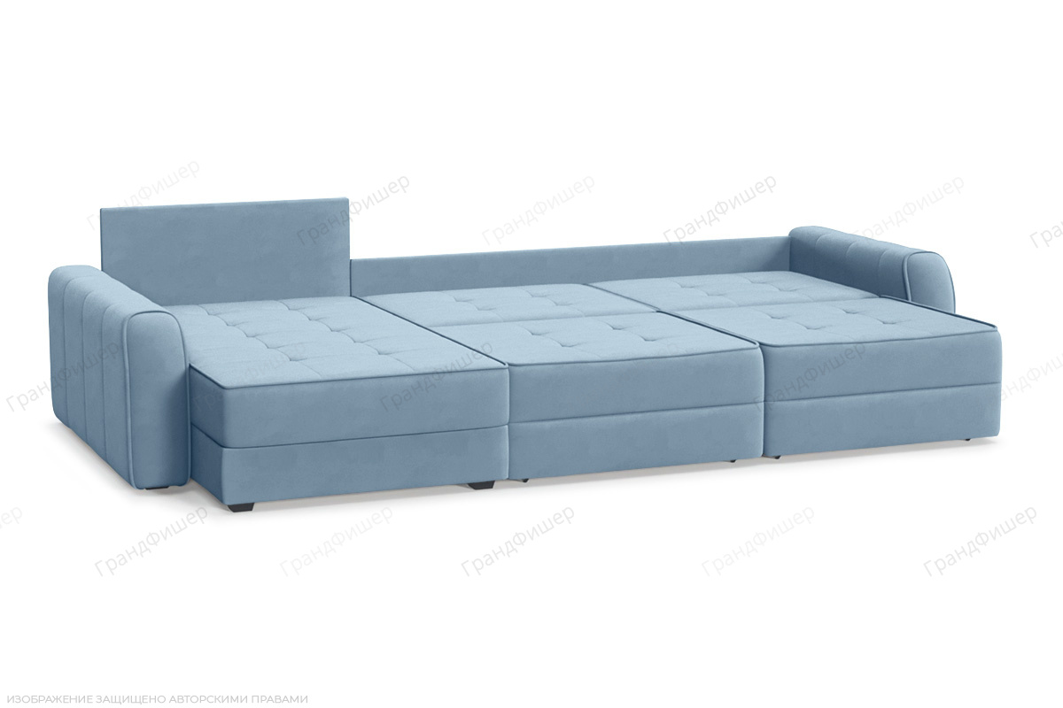 Угловой диван Кайман А2 Amigo Blue Спальное место