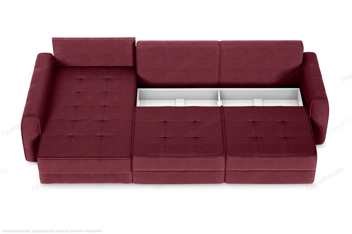 Угловой диван Кайман А2 Энерджи Лайт 810/17 Ящик для белья