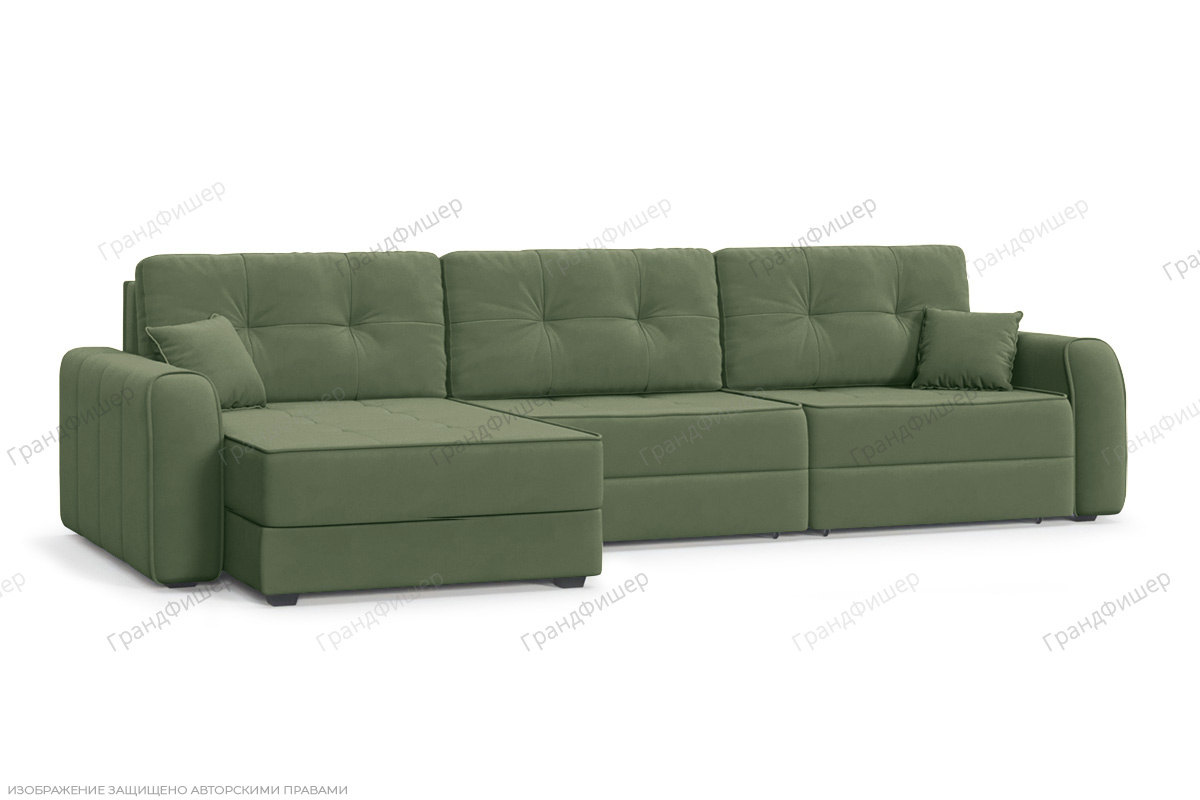 Угловой диван Кайман А2 Энерджи Лайт 810/13 Вид по диагонали