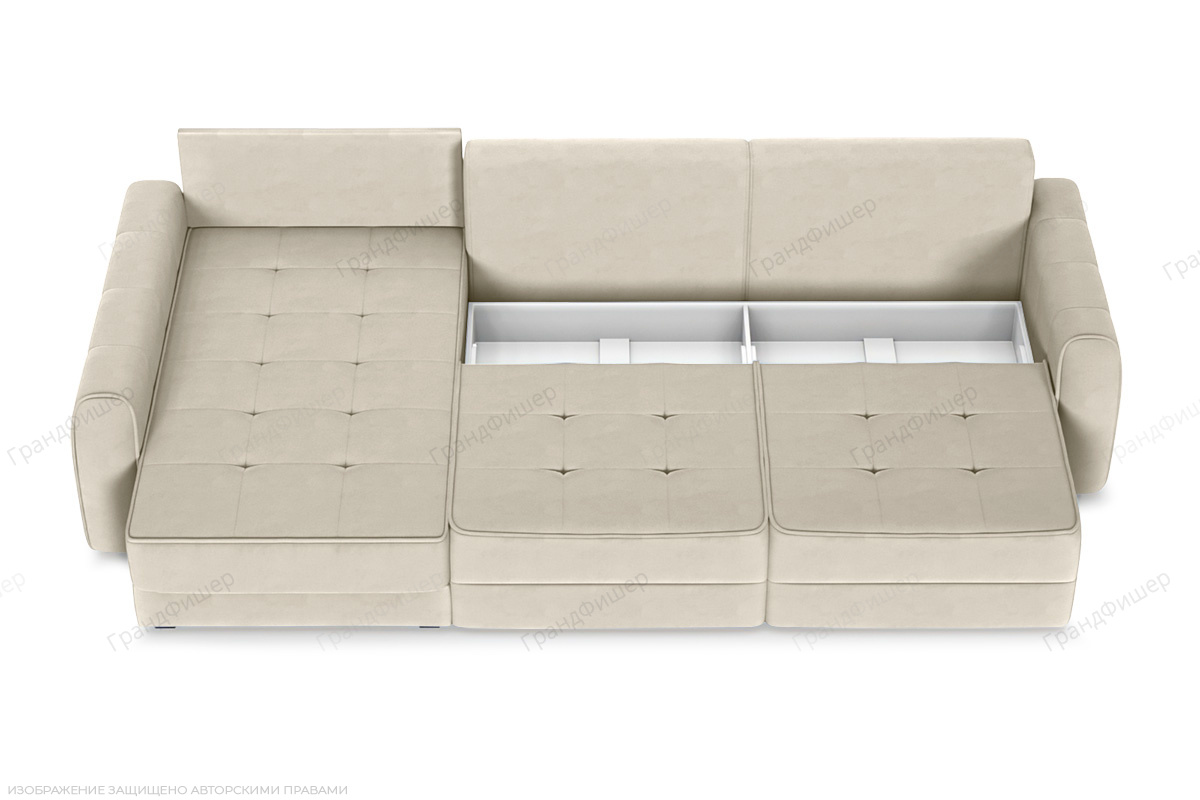 Угловой диван Кайман А2 Энерджи Лайт 810/2 Ящик для белья