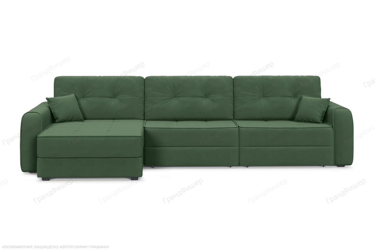 Угловой диван Кайман А2 Amigo Green Вид спереди