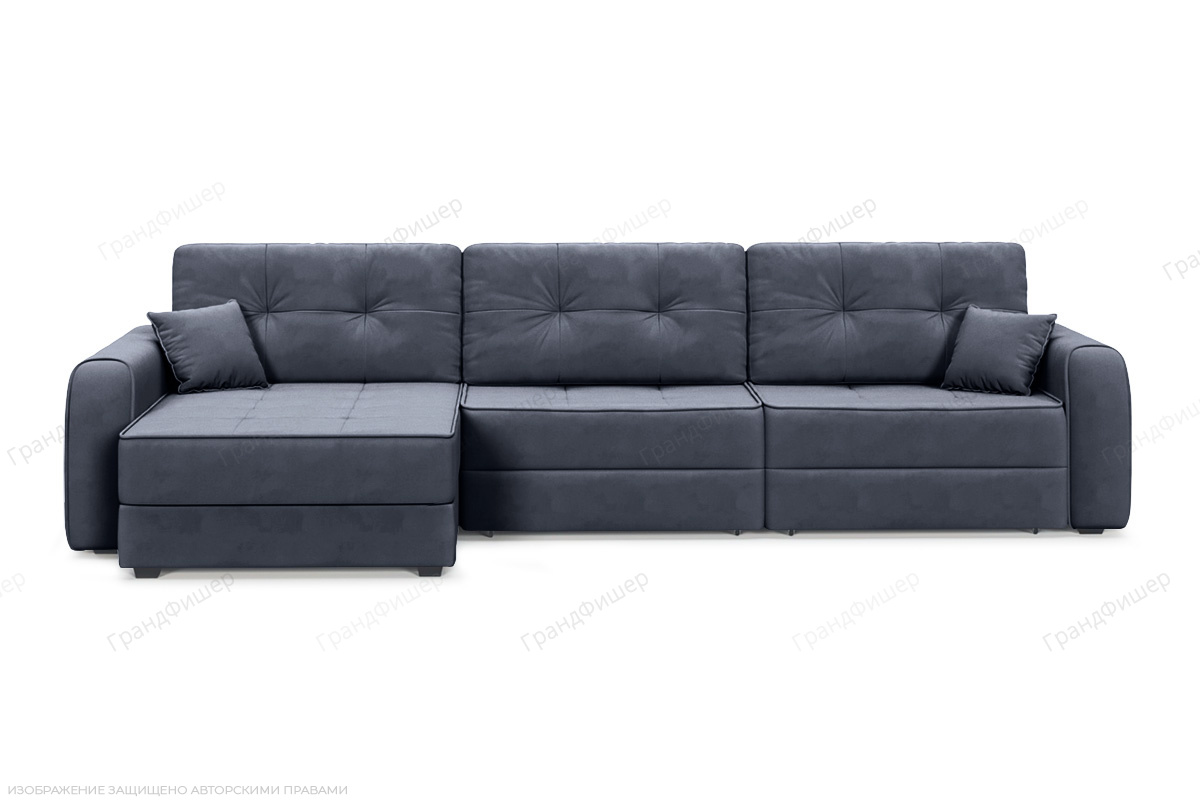 Угловой диван Кайман А2 Amigo Navy Вид спереди