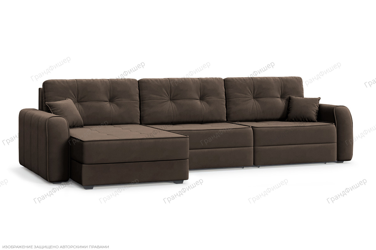 Угловой диван Кайман А2 Энерджи Лайт 810/7 Вид по диагонали