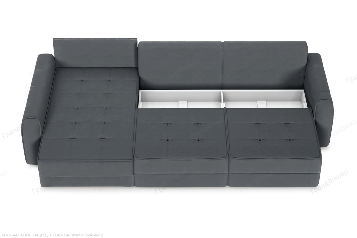 Угловой диван Кайман А2 Энерджи Лайт 810/19 Ящик для белья