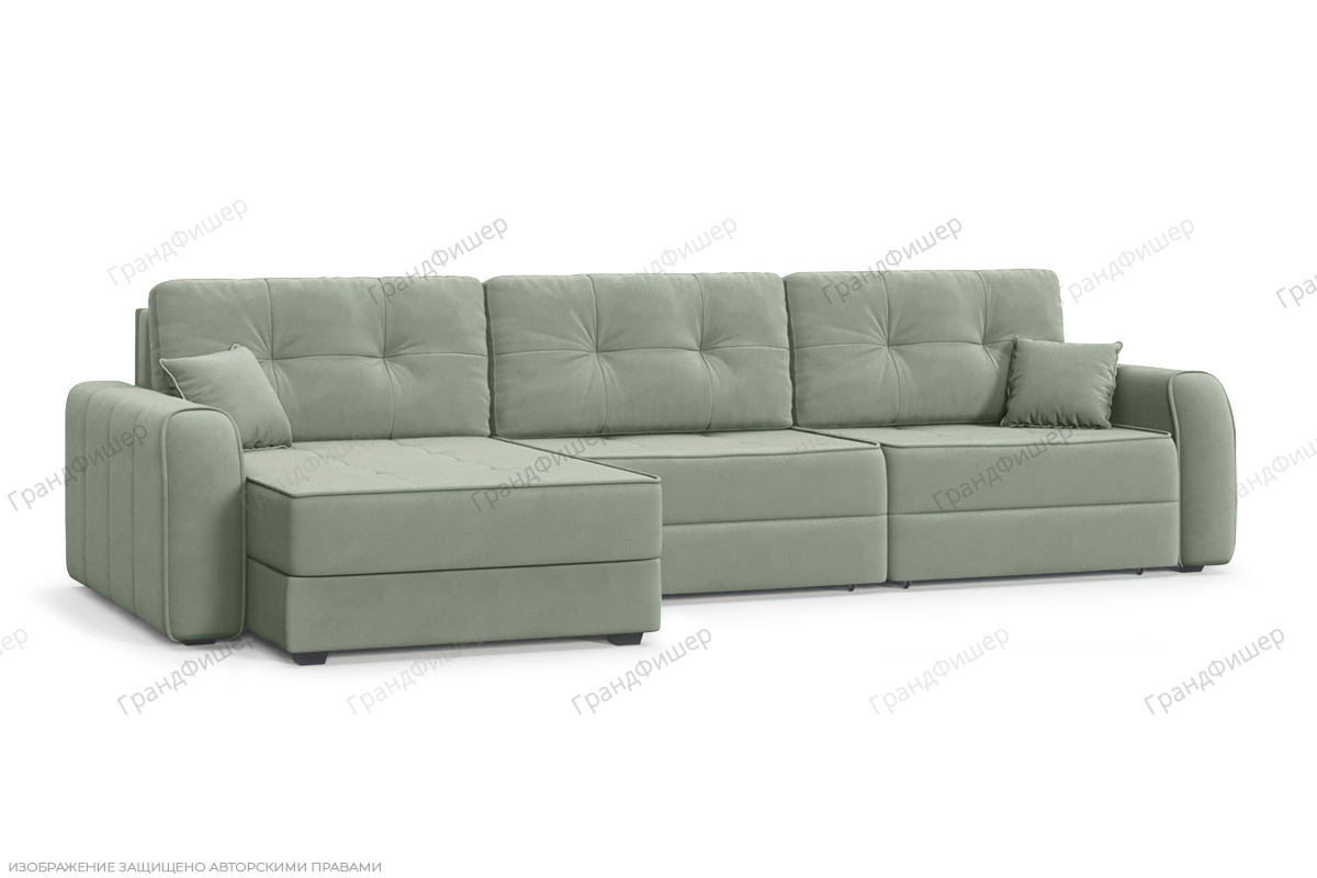 Угловой диван Кайман А2 Zara Olivo 30 Вид по диагонали