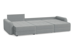 Угловой диван Кайман А2 Zara Steel 52 Спальное место