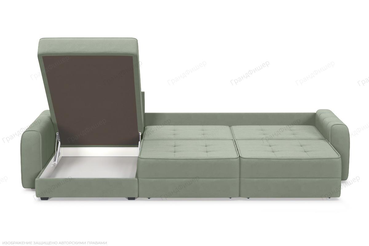 Угловой диван Кайман А2 Zara Olivo 30 Ящик для белья