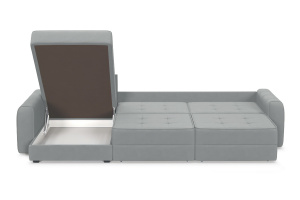 Угловой диван Кайман А2 Zara Steel 52 Спальное место