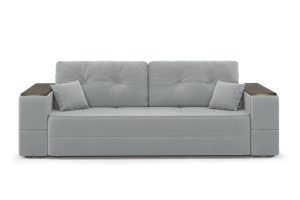 Прямой диван Кайман-7 с ящиками Zara Steel 52 Вид спереди