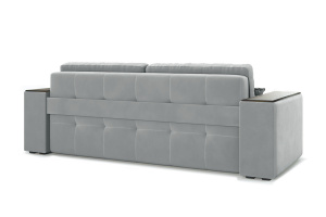 Прямой диван Кайман-7 с ящиками Zara Steel 52 Вид сзади