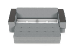 Прямой диван Кайман-7 с ящиками Zara Steel 52 Ящик для белья
