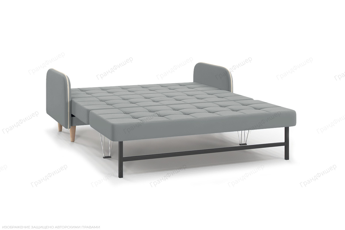 Прямой диван Монро (спальное 140 см) Zara Steel 52 Спальное место