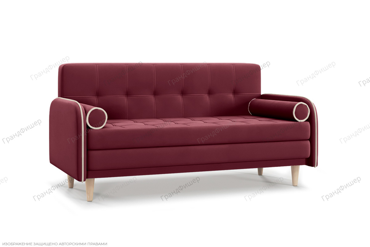 Прямой диван Монро (спальное 140 см) Энерджи Лайт 810/17 Вид по диагонали