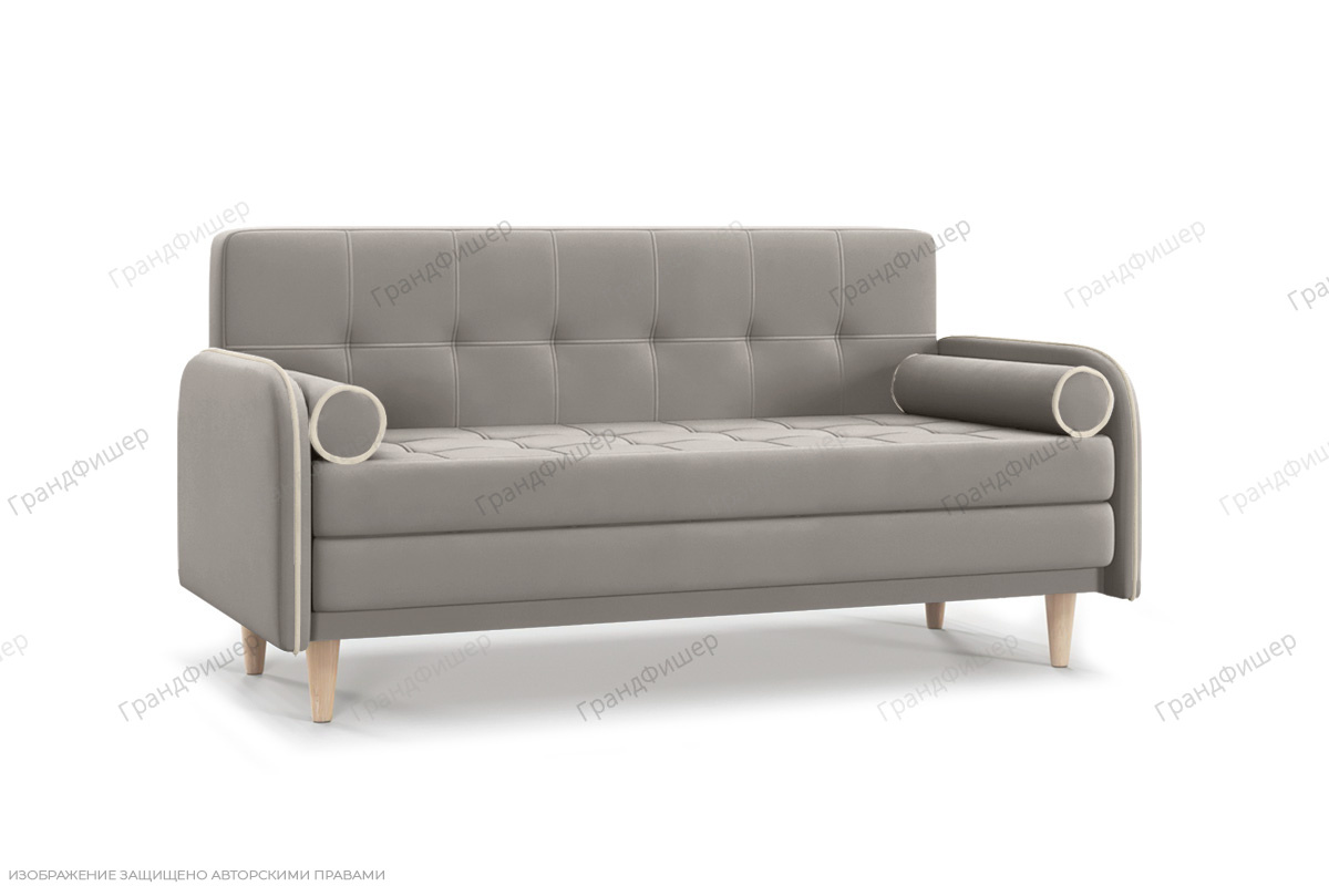 Прямой диван Монро (спальное 140 см) Энерджи Лайт 810/16 Вид по диагонали