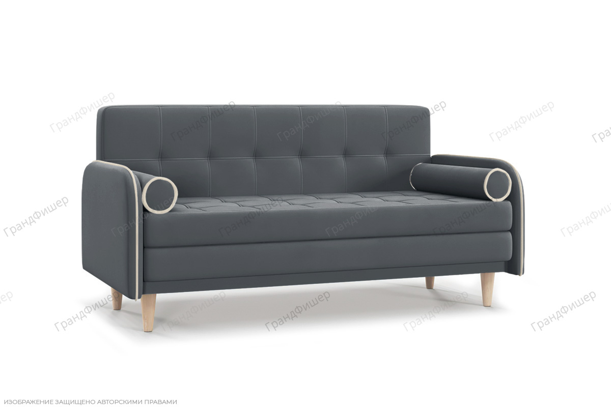 Прямой диван Монро (спальное 140 см) Энерджи Лайт 810/19 Вид по диагонали