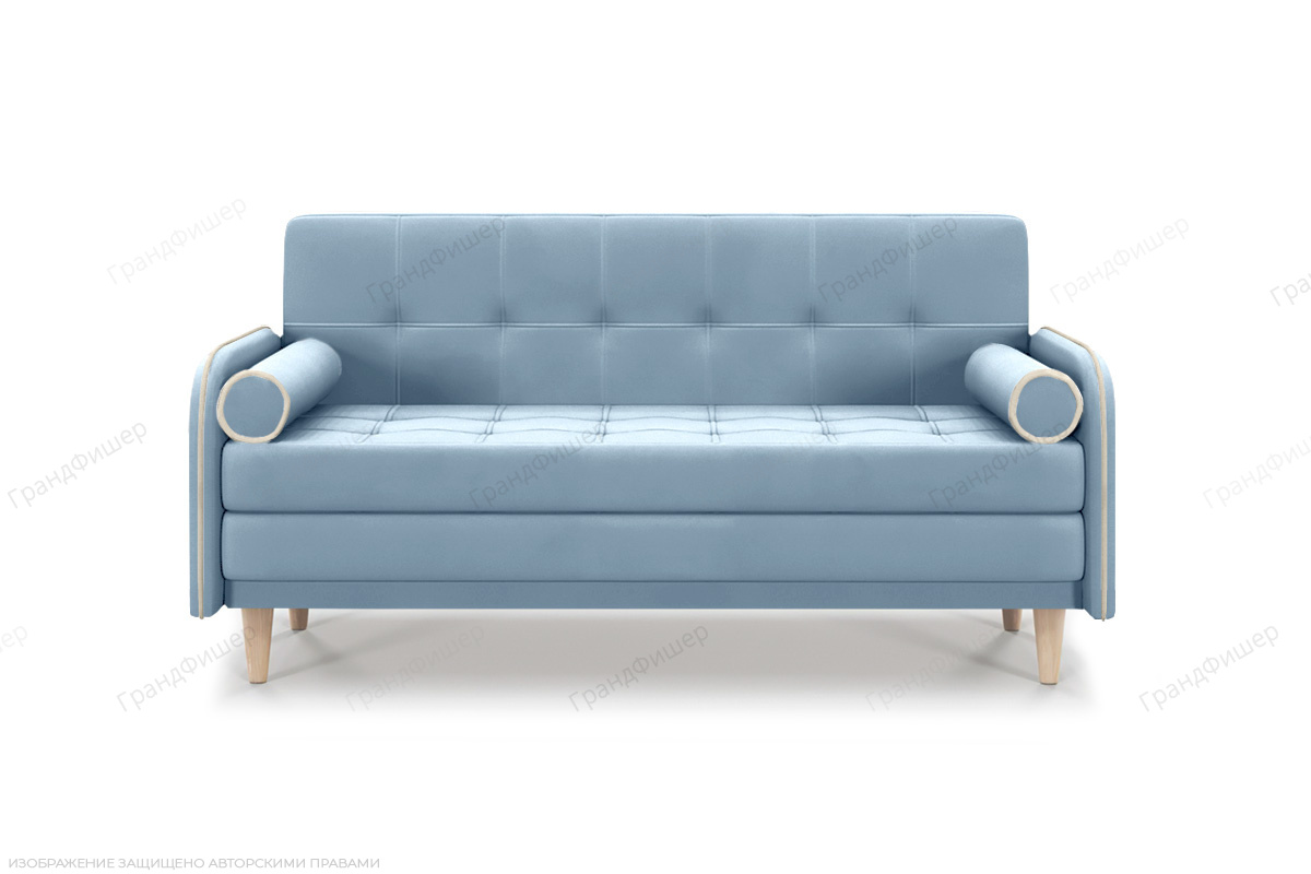Прямой диван Монро (спальное 140 см) Amigo Blue Вид спереди