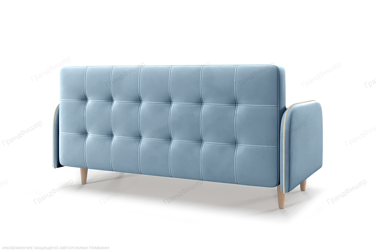 Прямой диван Монро (спальное 140 см) Amigo Blue Вид сзади