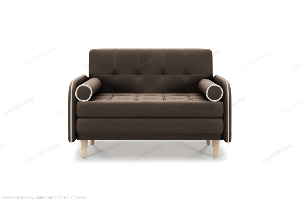 Коричневый диван Монро Энерджи Лайт 810/7 Вид спереди