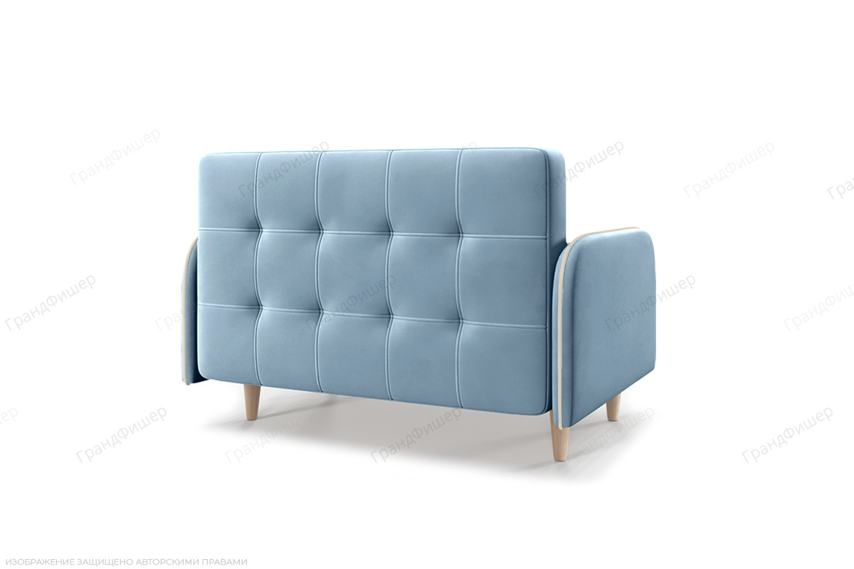 Голубой диван Монро Amigo Blue Вид сзади