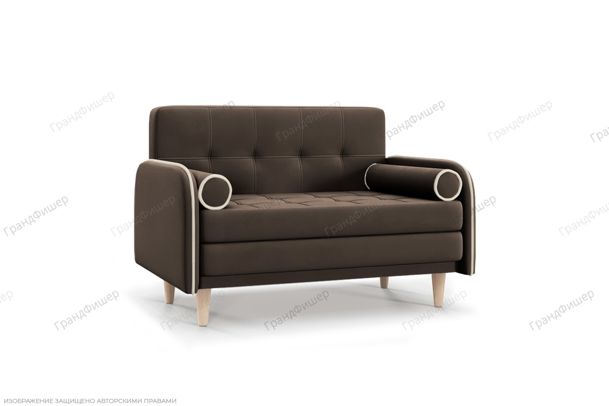 Коричневый диван Монро Энерджи Лайт 810/7 Вид по диагонали