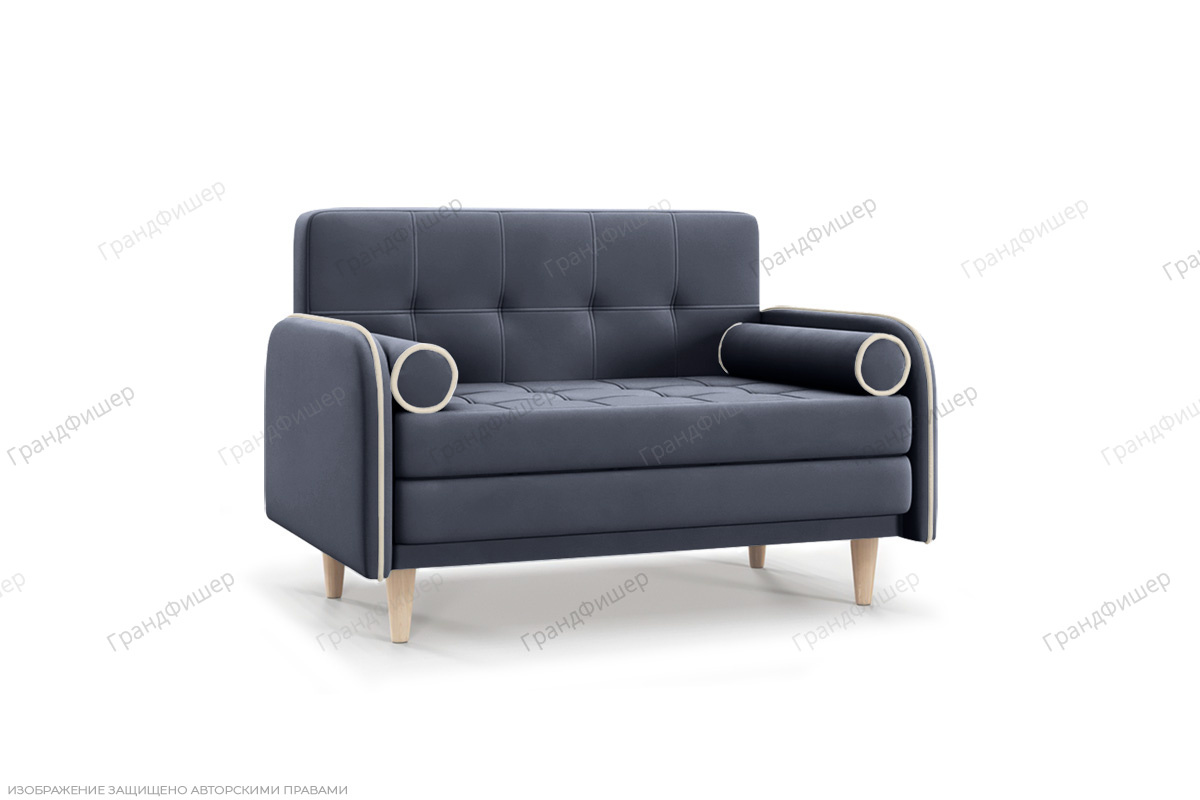 Прямой диван Монро Amigo Navy Вид по диагонали