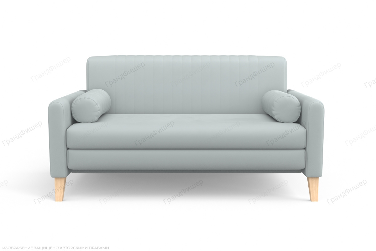 Прямой диван Майами (спальное 140 см) Zara Steel 52 Вид спереди