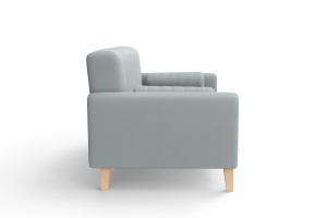 Прямой диван Майами (спальное 140 см) Zara Steel 52 Вид сбоку