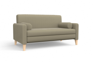 Прямой диван Майами (спальное 140 см) Zara Light 04 Вид по диагонали