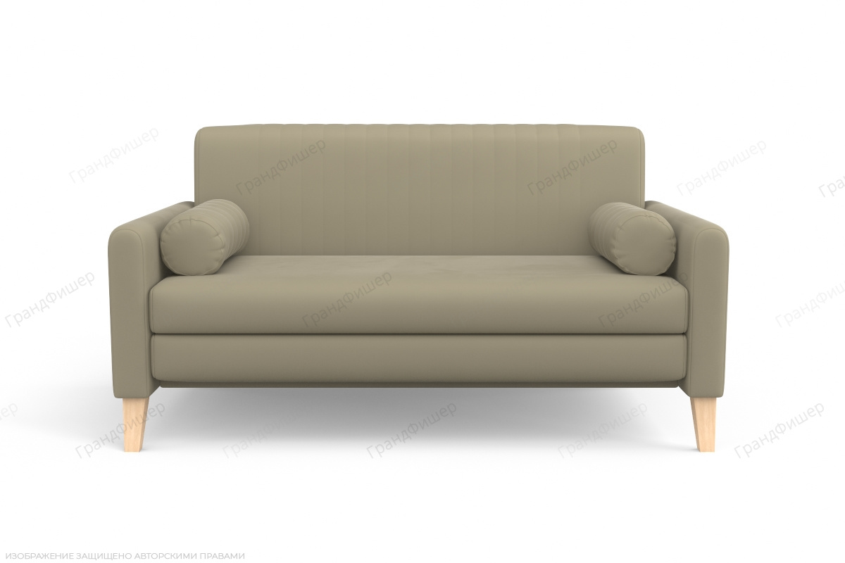 Прямой диван Майами (спальное 140 см) Zara Light 04 Вид спереди